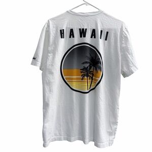 James Perse White Hawaii Graphic Tee Size 4 = Size XL
